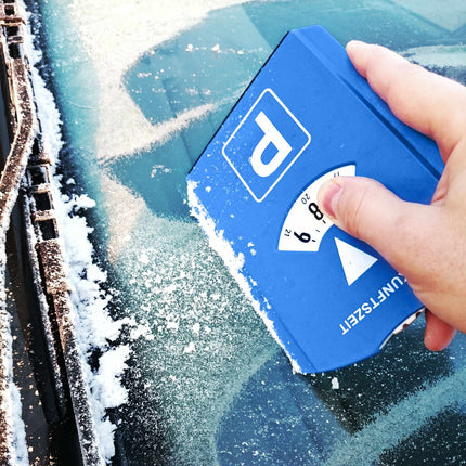 pack of 10 parking discs with ice scraper