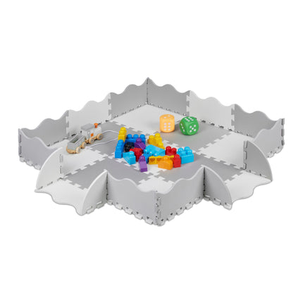 puzzle mat with 25 pieces and border