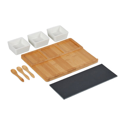 serving bowls in 8 parts with tray