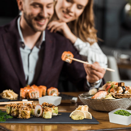 serving bowls in 8 parts with tray