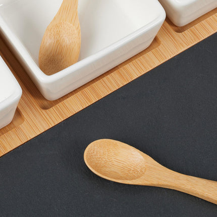 serving bowls in 8 parts with tray