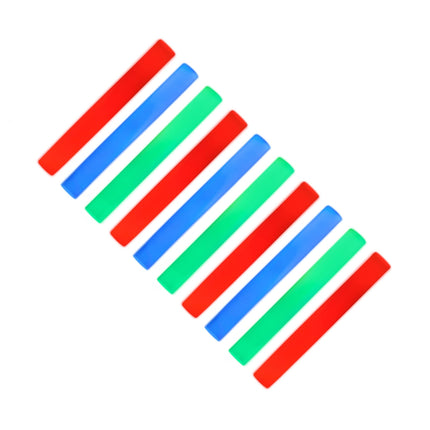 set of 10 LED light sticks in foam plastic