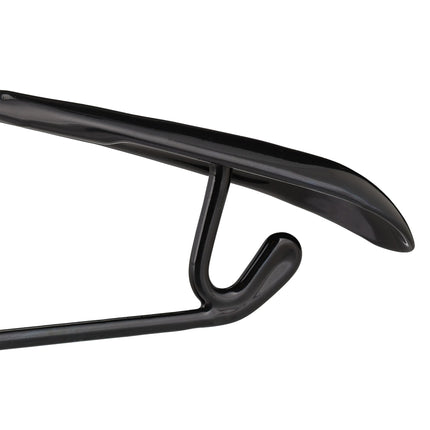 set of 10 black suit hangers with anti-slip