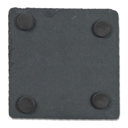 set of 10 coasters in slate 10x10 cm
