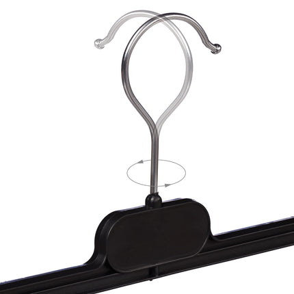 set of 12 trouser hangers in plastic