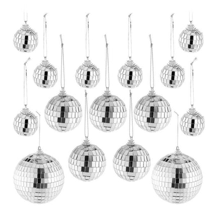 set of 15 mini disco balls