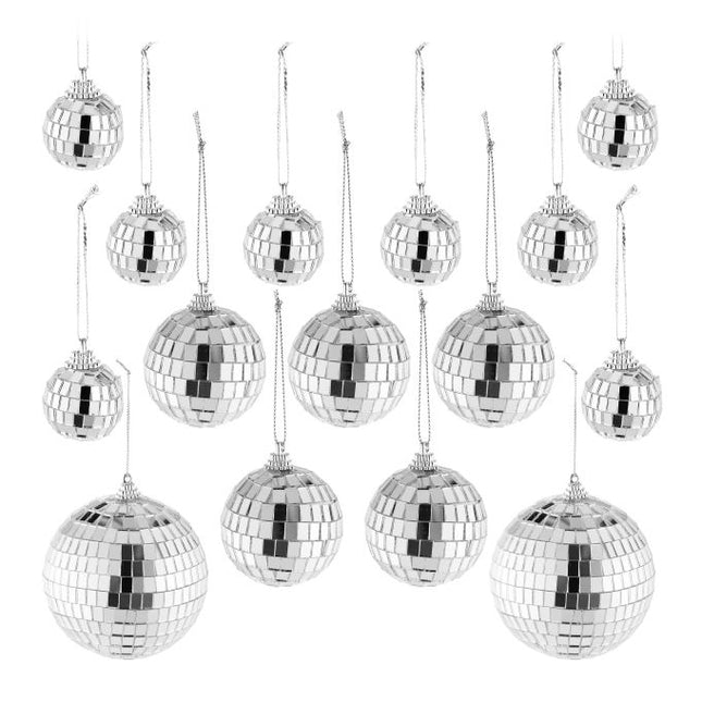 set of 15 mini disco balls