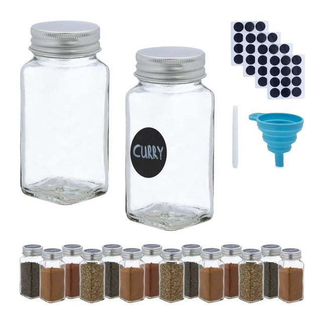 set of 16 spice jars