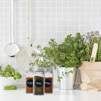 set of 16 spice jars