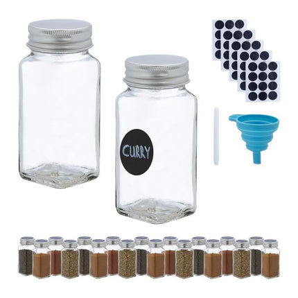set of 20 spice jars
