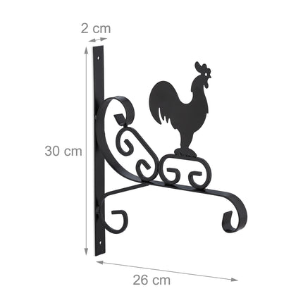 set of 2 Flower Pampel Holder Rooster