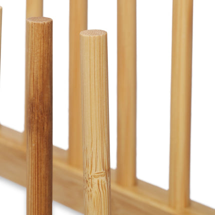 set of 2 bamboo plate racks