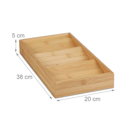 set of 2 bamboo spice racks for drawers