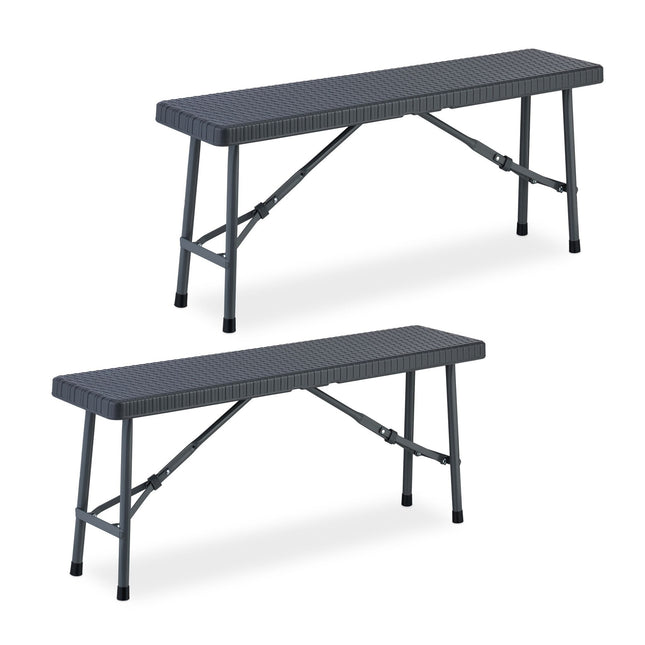 set van 2 bierbanken 102 cm