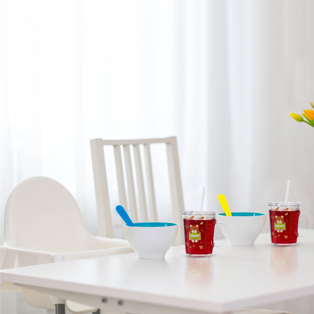 set of 2 children's glasses with a bear motif
