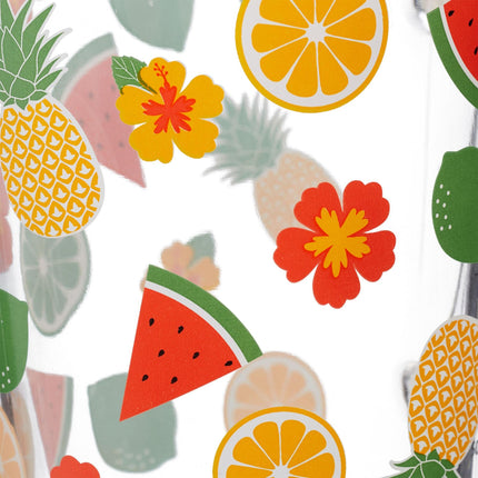 set of 2 children's glasses with fruit motifs
