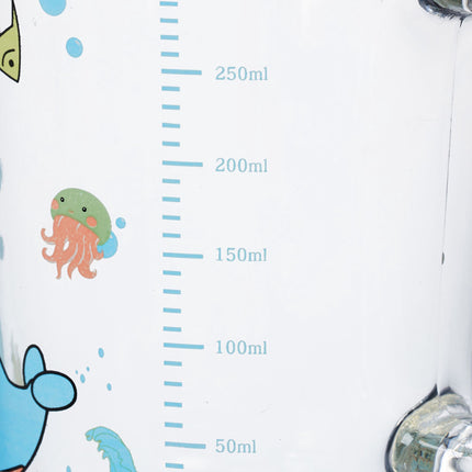 set of 2 children's glasses with whale motif