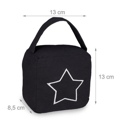 set of 2 door stops with star motif