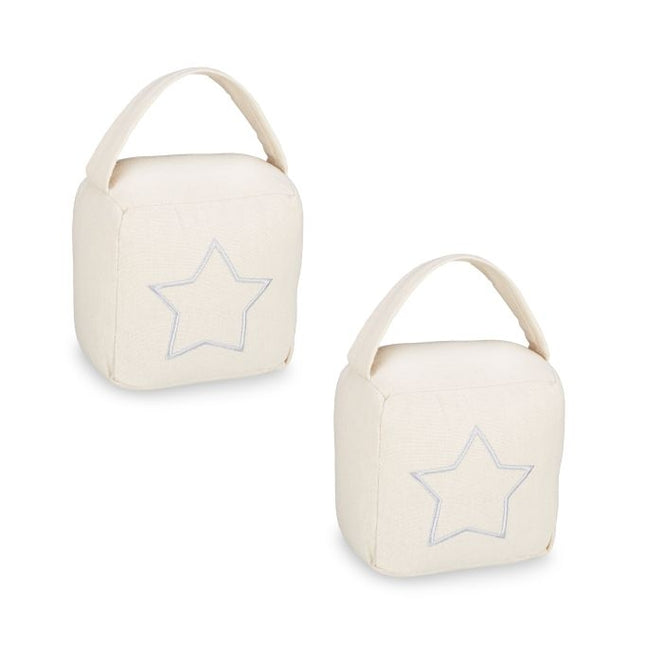 set of 2 door stops with star motif