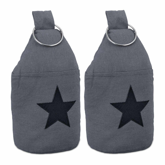 set of 2 door stops with star motif