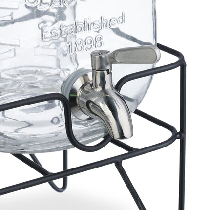 set of 2 drink containers 4L with stand