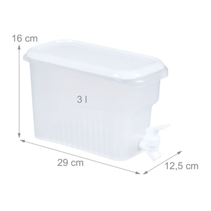 set of 2 drinking buckets refrigerator 3 l