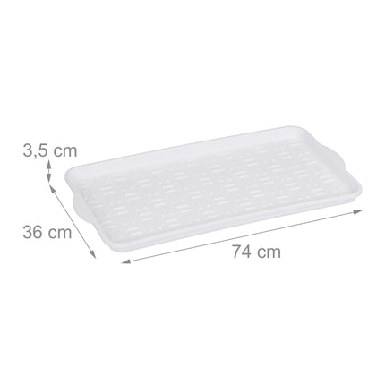 set of 2 drip trays for 3 pairs of shoes