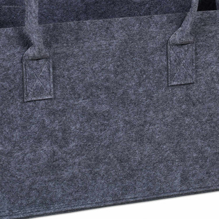 set of 2 firewood sacks in felt