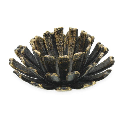 set of 2 flower-shaped tealight holders