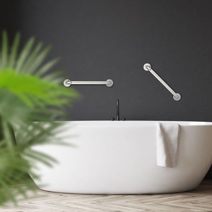 set of 2 handle bars in stainless steel