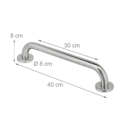 set of 2 handle bars in stainless steel