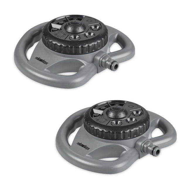 set of 2 lawn sprinklers 8 positions