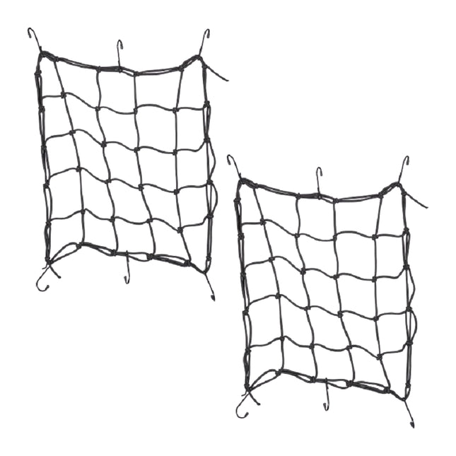 set of 2 luggage nets for motorcycle and bicycle