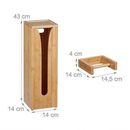 set of 2 parts for toilet roll holders