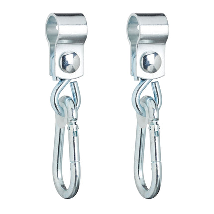 set of 2 swivel hooks with carabiners