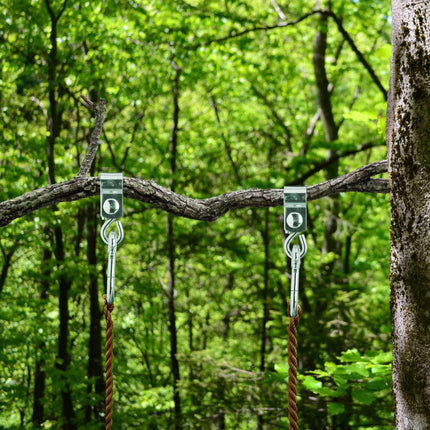 set of 2 swivel hooks with carabiners