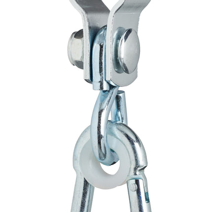 set of 2 swivel hooks with carabiners