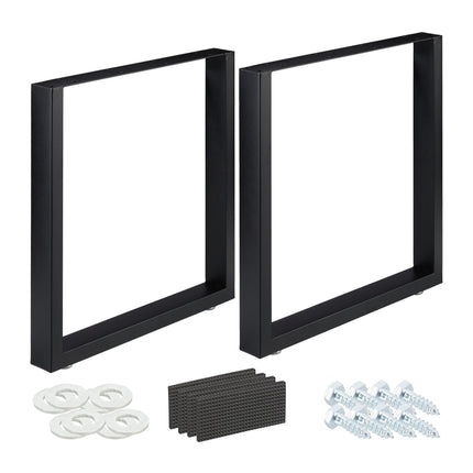 set of 2 table runners black