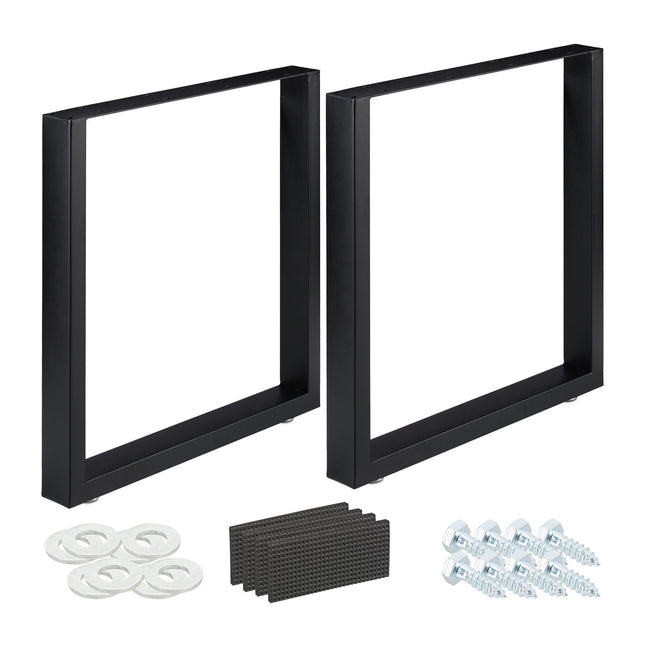 set of 2 table runners black