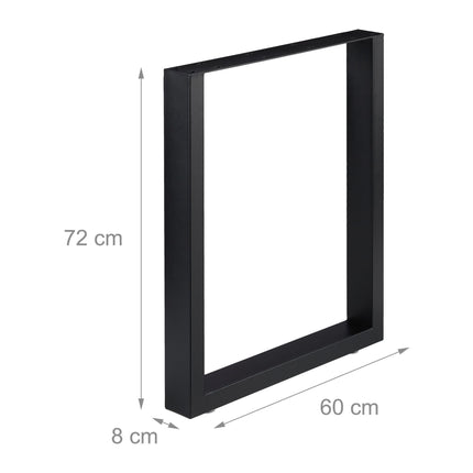 set of 2 table runners black