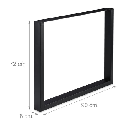 set of 2 table runners black