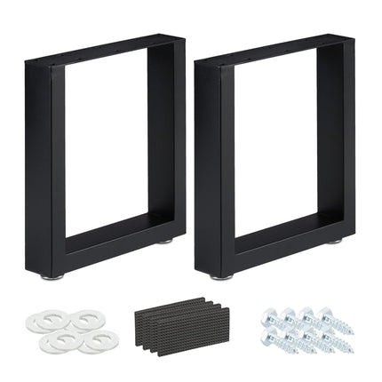 set of 2 table runners black