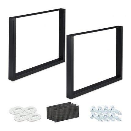 set of 2 table runners black