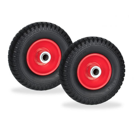 set of 2 wheelbarrow wheels 2.50-4