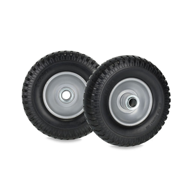 set of 2 wheelbarrow wheels 2.50-4