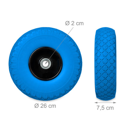 set of 2 wheelbarrow wheels 3.00-4