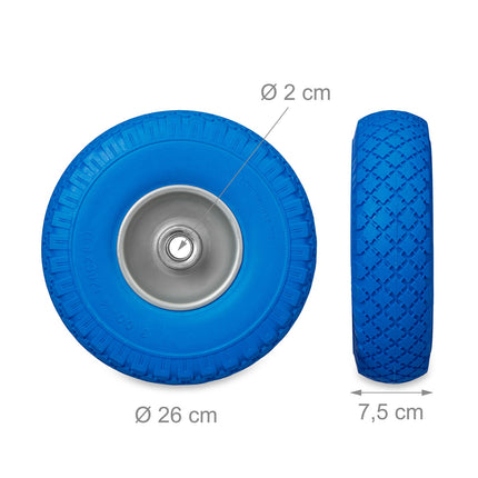 set of 2 wheelbarrow wheels 3.00-4