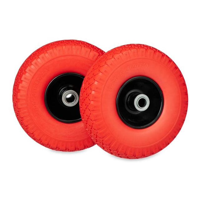 set of 2 wheelbarrow wheels 3.00-4