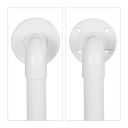 set of 2 white plastic handles
