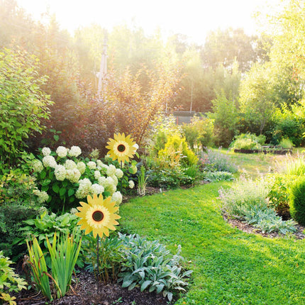 set of 2 windmill sunflower